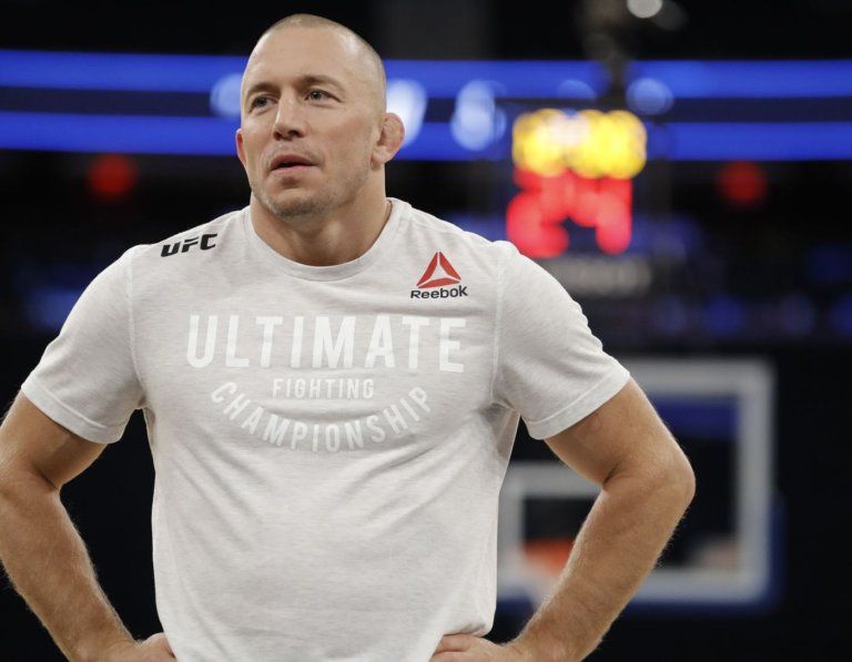 Сент джордж футбол. Сент Пьер UFC. GSP UFC.